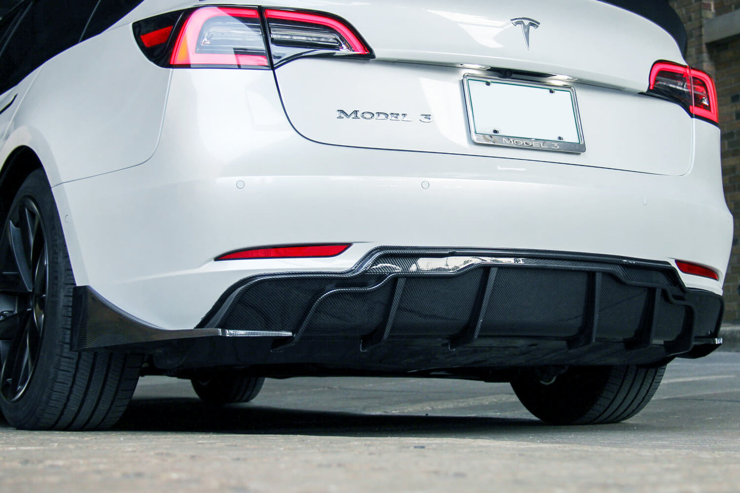 3PCS Rear Diffuser Lip for Tesla Model 3 2017-2023