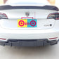 3PCS Rear Diffuser Lip for Tesla Model 3 2017-2023