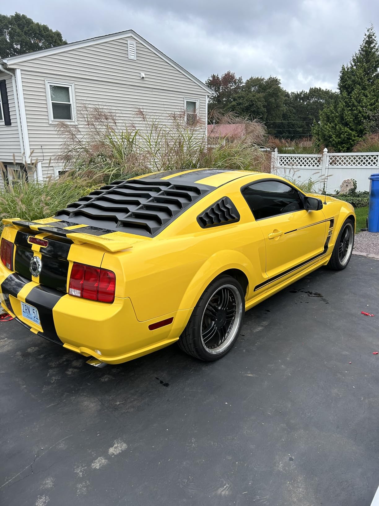 Rear & Side Window Louvers Cover Set for Chevy Camaro 2010-2015