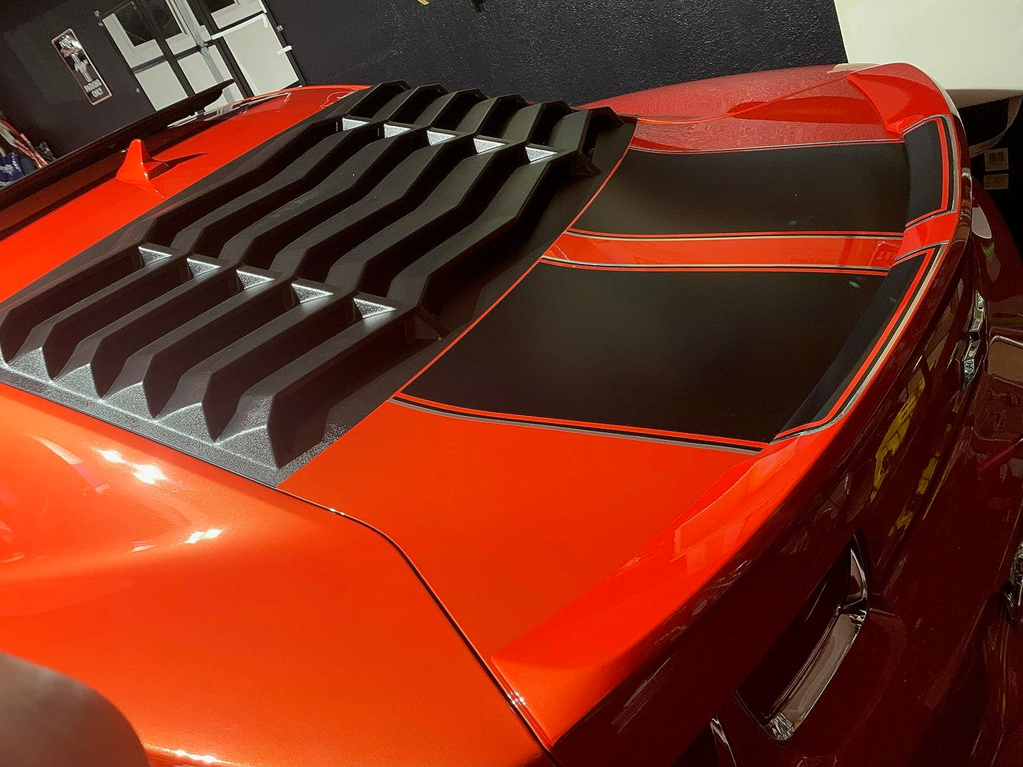 Rear & Side Window Louvers Cover Set for Chevy Camaro 2010-2015