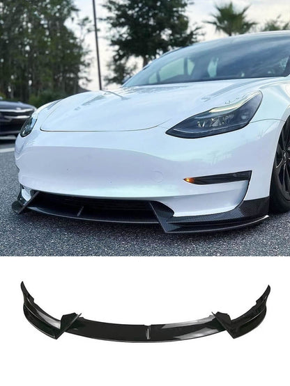 3PCS Front Bumper Splitter Lip for Tesla Model 3 2017-2023