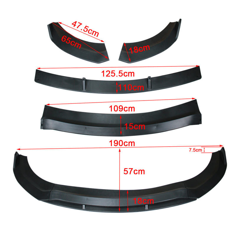 Front Bumper Lip Splitter for 2022-2023 Dodge Charger SRT Widebody 4PCS