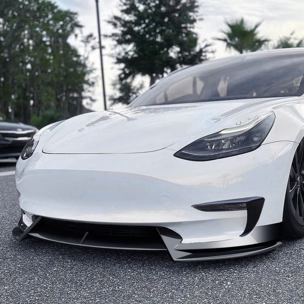 Full Body Kits for Tesla Model 3 2017-2023, 11PCS, Front Splitter Lip, Rear Diffuser, Side Skirts, Spoiler,Lamp Eyebrow Wind Knife Leaf Board Wind Knife