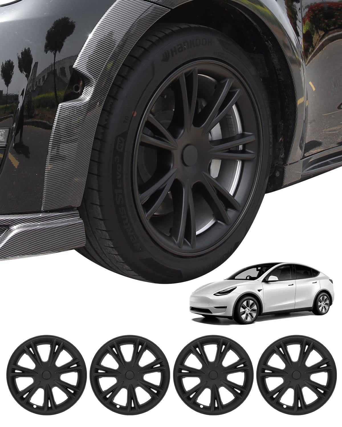 19 Inch Wheel Covers for Tesla Model Y Set of 4