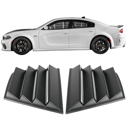 Rear Side Window Louvers for 2015-2021 Dodge Charger